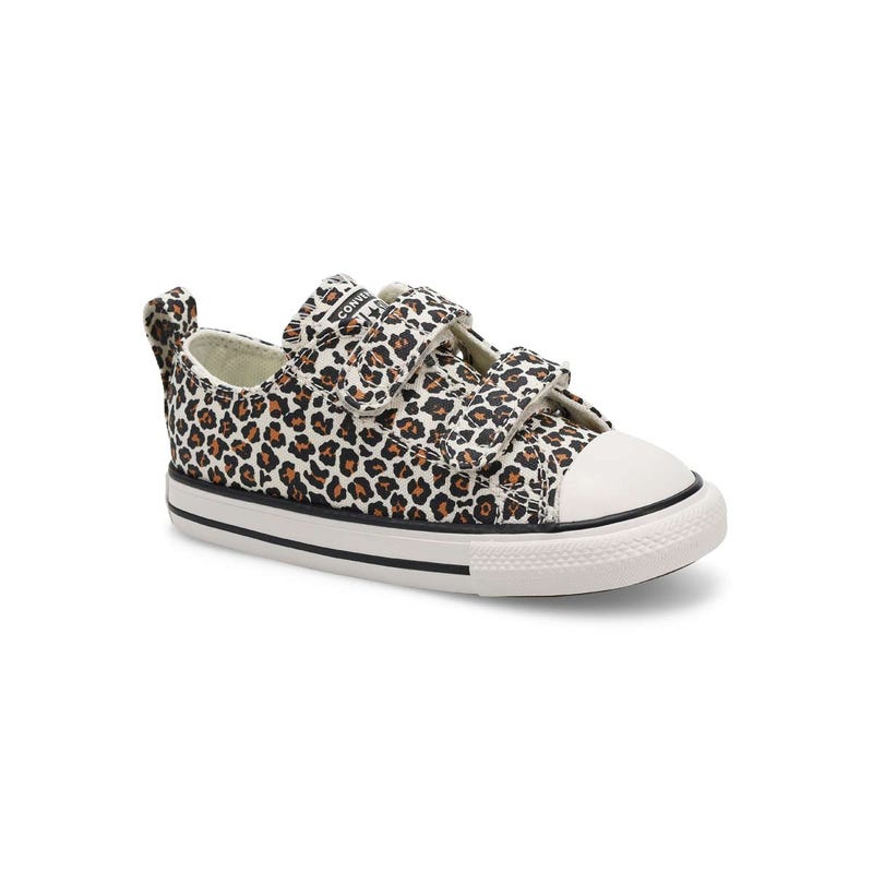 Infants' G Chuck Taylor All Star 2V  Back to Leopard Sneaker - Ox Egret/White