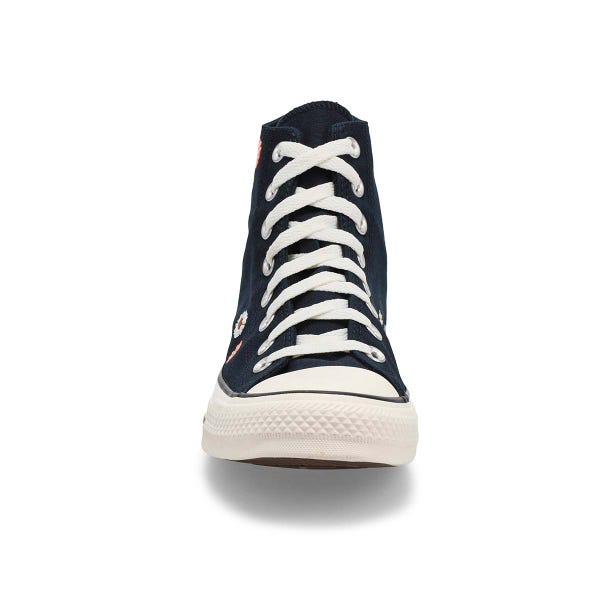 Women's CTAS Hi Top Embroidered Florals Sneaker - Black/Bright Outlook/AllHeat