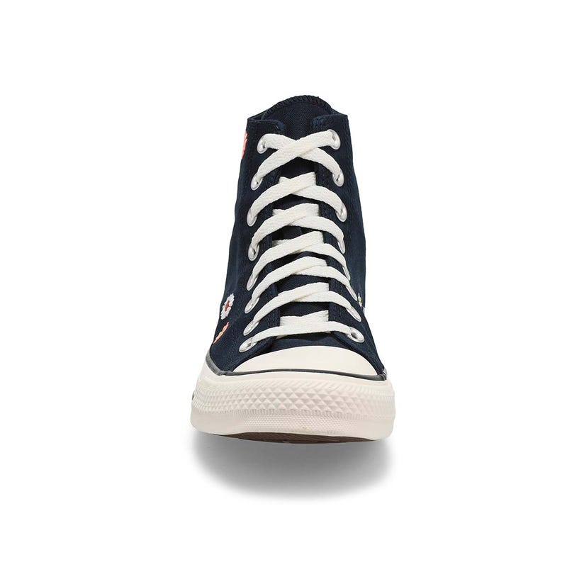 Women's CTAS Hi Top Embroidered Florals Sneaker - Black/Bright Outlook/AllHeat