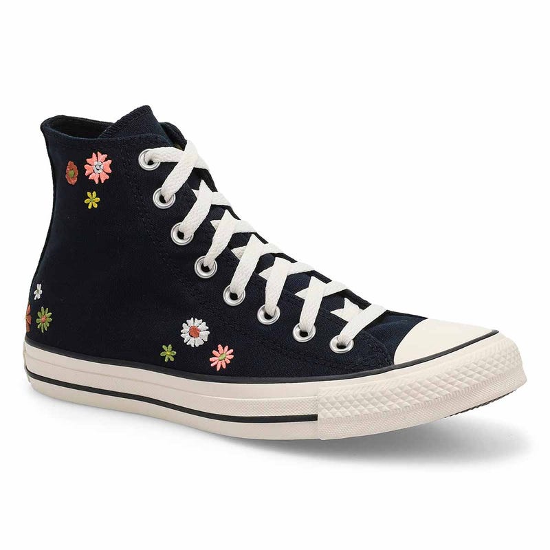 Women's CTAS Hi Top Embroidered Florals Sneaker