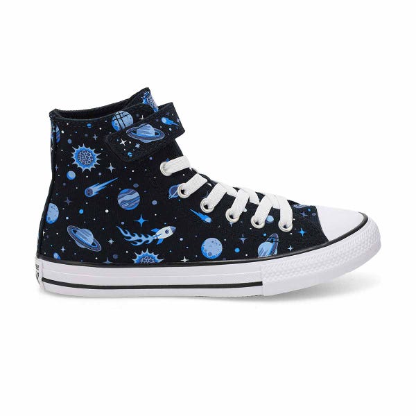 Kids'  Chuck Taylor All Star Colour Play High Top Sneaker -Black/White/Slacker Blue