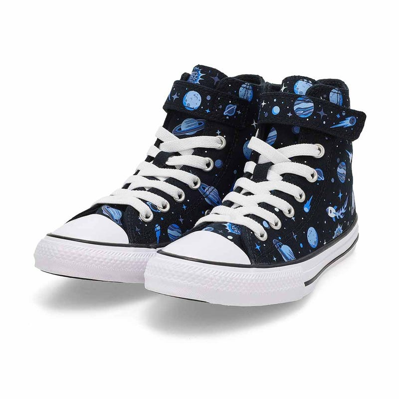 Kids'  Chuck Taylor All Star Colour Play High Top Sneaker -Black/White/Slacker Blue