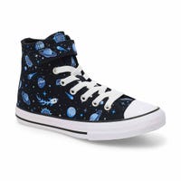 Kids'  Chuck Taylor All Star Colour Play High Top Sneaker -Black/White/Slacker Blue