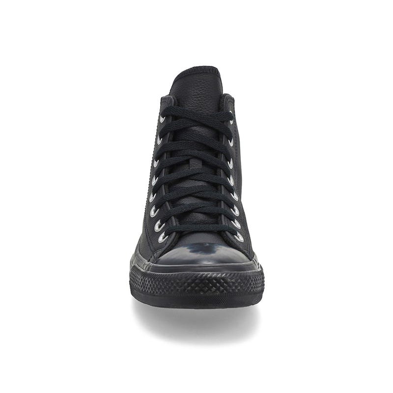 Baskets hautes en cuir CHUCK TAYLOR ALL STAR LEATHER HI TOP, noir/noir, hommes