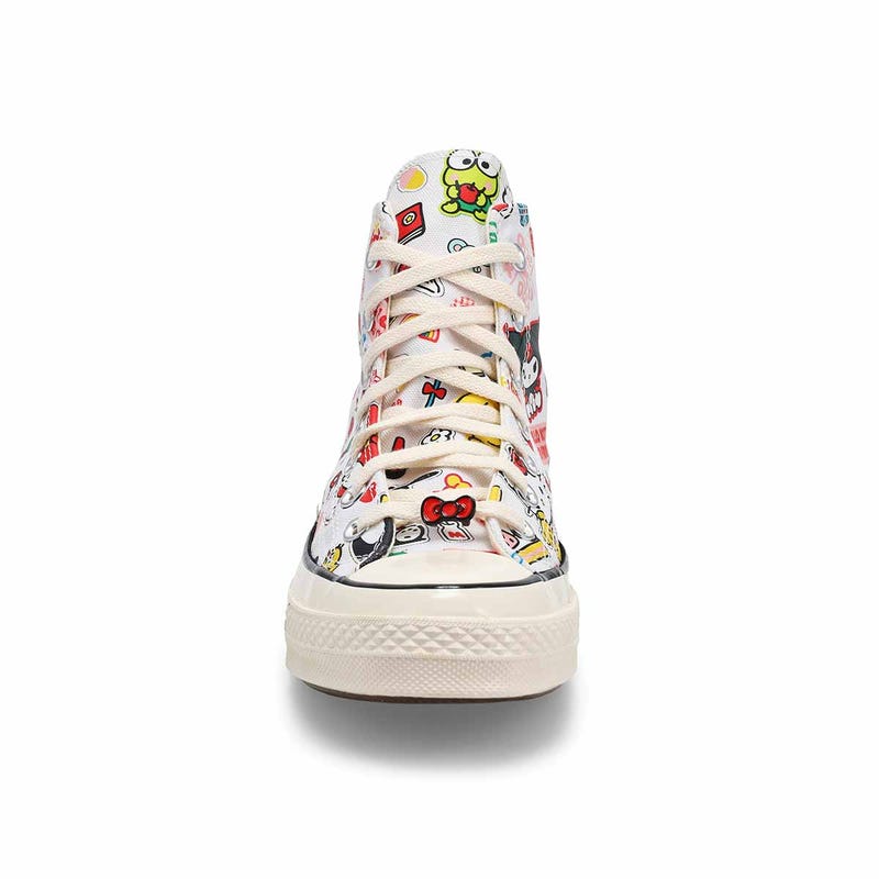 Women's  CTAS Hi Hello Kitty and Friends Sneaker - White/Pink/Green