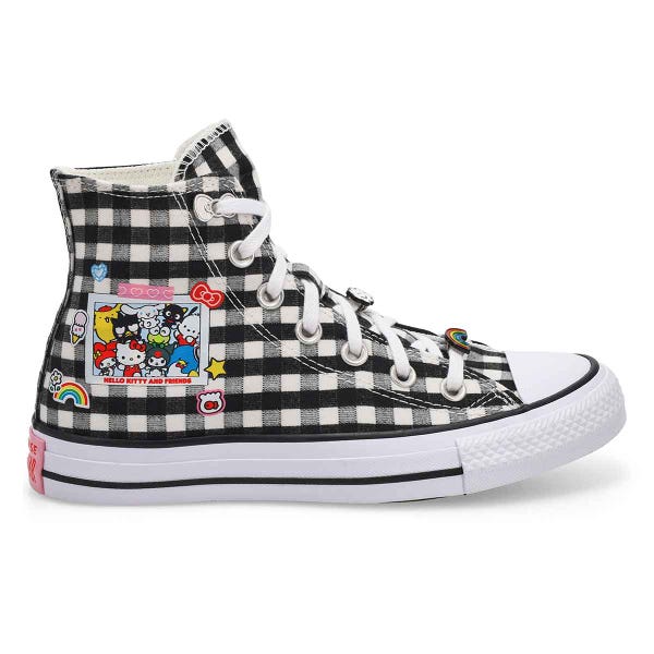Women's  CTAS Hi Hello Kitty and Friends Sneaker - Black/White/Pink