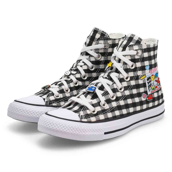 Women's  CTAS Hi Hello Kitty and Friends Sneaker - Black/White/Pink