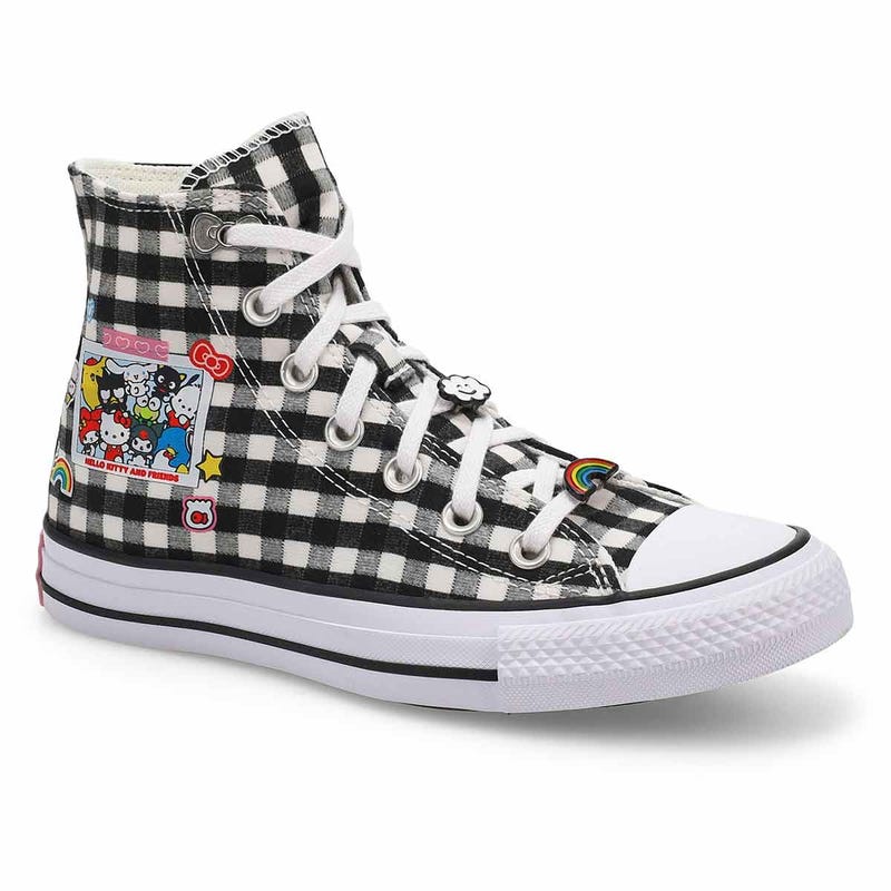 Women's  CTAS Hi Hello Kitty and Friends Sneaker - Black/White/Pink
