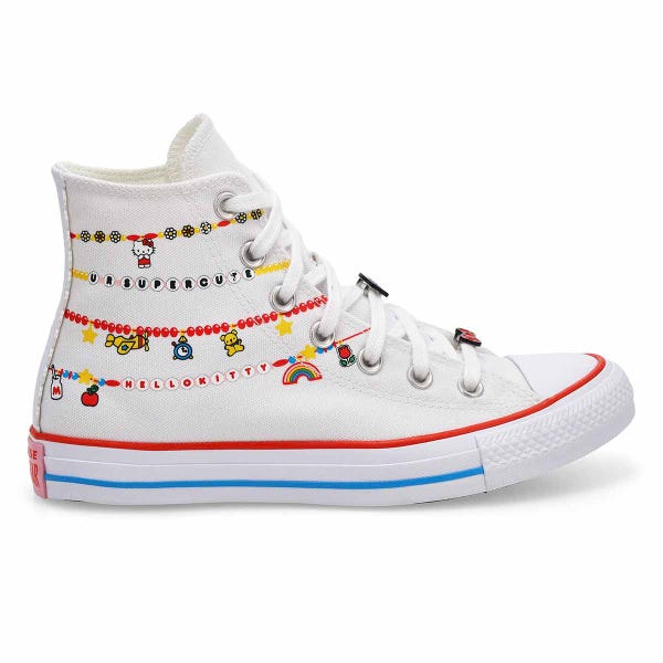Women's CTAS Hi Hello Kitty And Friends Sneaker - White/Red/Yellow