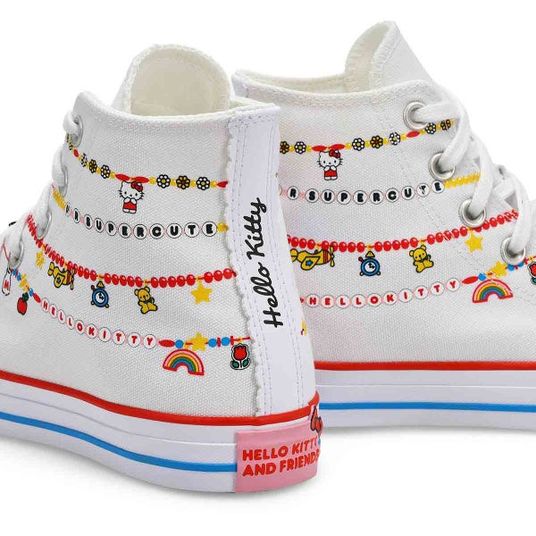 Women's CTAS Hi Hello Kitty And Friends Sneaker - White/Red/Yellow