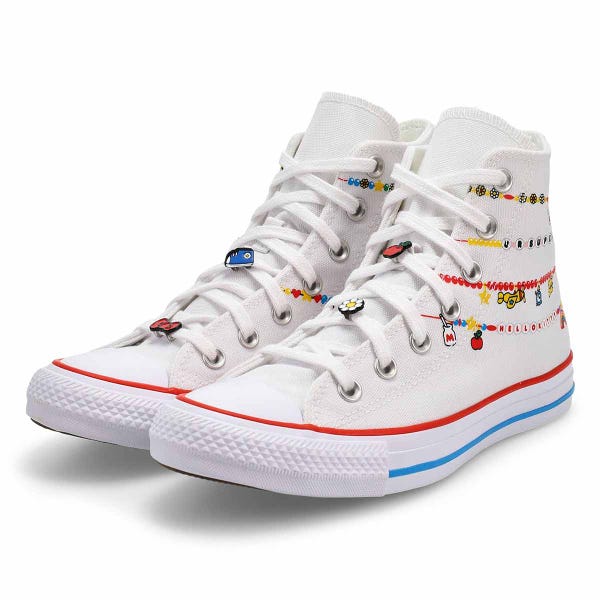 Women's CTAS Hi Hello Kitty And Friends Sneaker - White/Red/Yellow