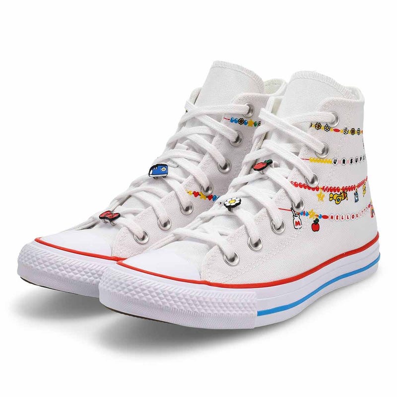 Women's CTAS Hi Hello Kitty And Friends Sneaker - White/Red/Yellow