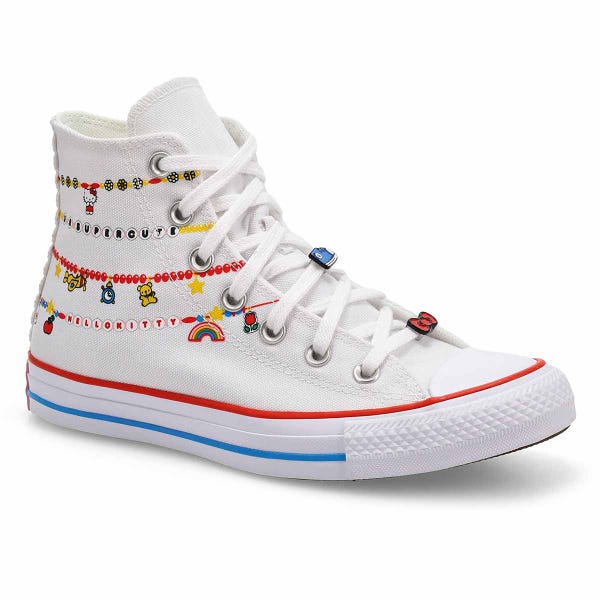 Women's CTAS Hi Hello Kitty And Friends Sneaker - White/Red/Yellow