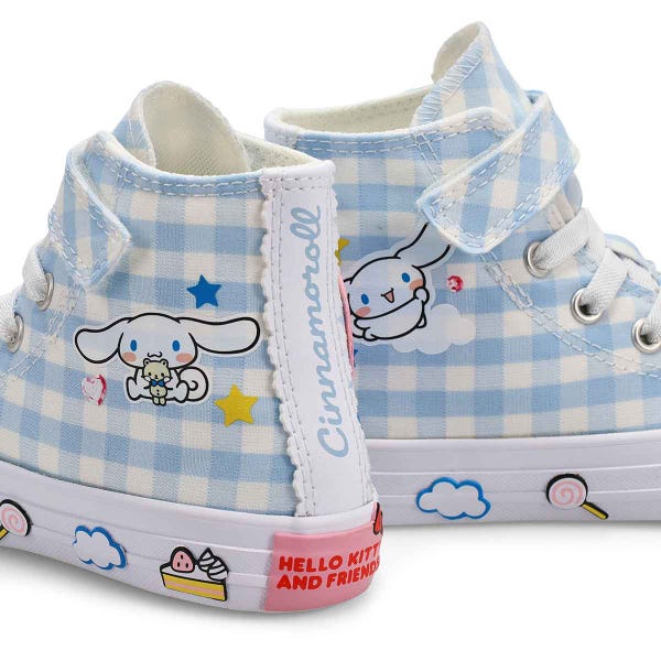 Girls'  CTAS 1V Hello Kitty And Friends Sneaker - Baby Blue/White/White