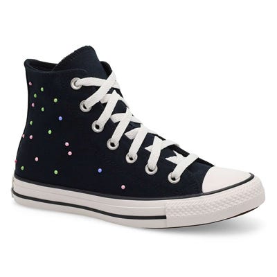 Baskets hautes CHUCK TAYLOR ALL STAR, noir/rose/pervenche, femmes