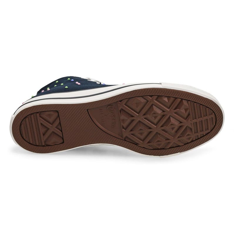 Baskets hautes CHUCK TAYLOR ALL STAR, noir/rose/pervenche, femmes