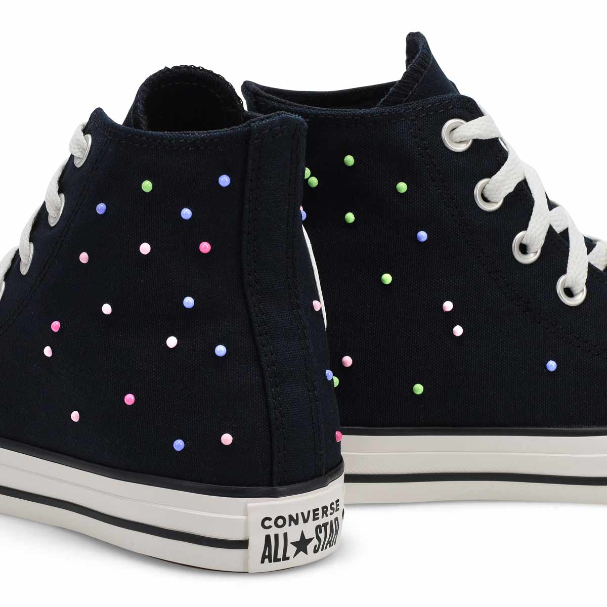 Baskets hautes CHUCK TAYLOR ALL STAR, noir/rose/pervenche, femmes