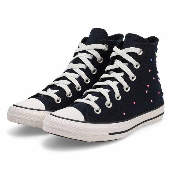 Baskets hautes CHUCK TAYLOR ALL STAR, noir/rose/pervenche, femmes