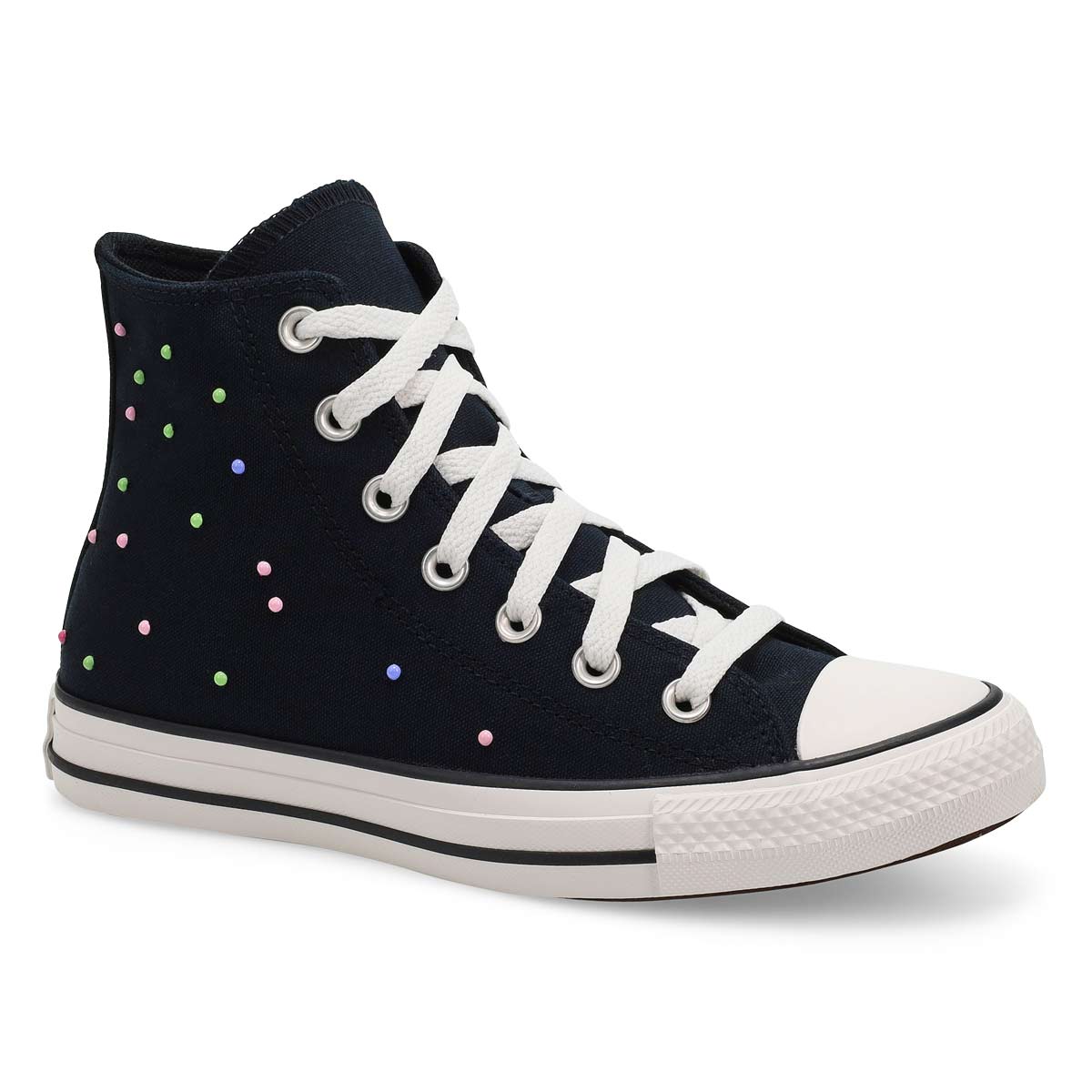 Baskets hautes CHUCK TAYLOR ALL STAR, noir/rose/pervenche, femmes