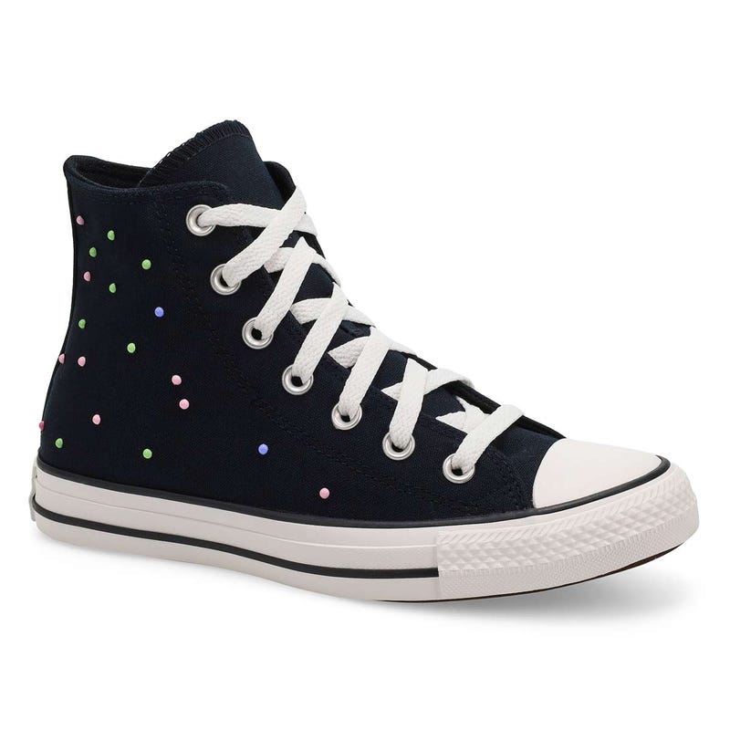 Baskets hautes CHUCK TAYLOR ALL STAR, noir/rose/pervenche, femmes