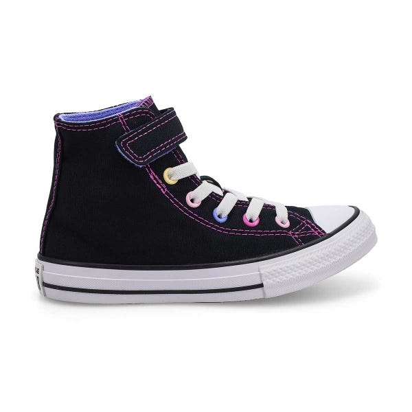 Kids' Chuck Taylor All Star Beads Sneaker - Black/White/Very Peri