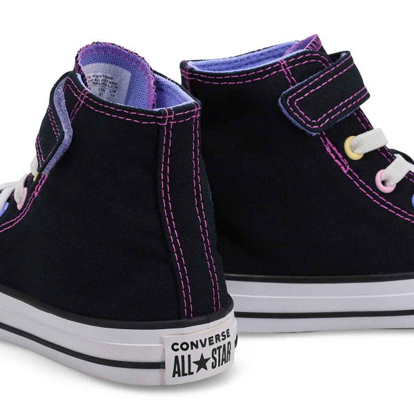 Kids' Chuck Taylor All Star Beads Sneaker - Black/White/Very Peri