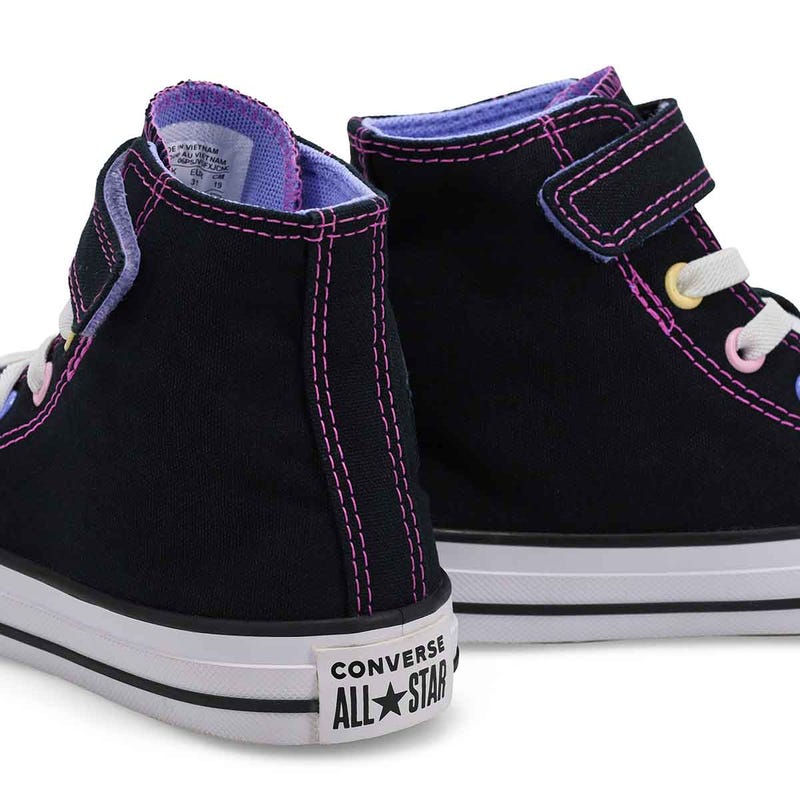 Kids' Chuck Taylor All Star Beads Sneaker - Black/White/Very Peri