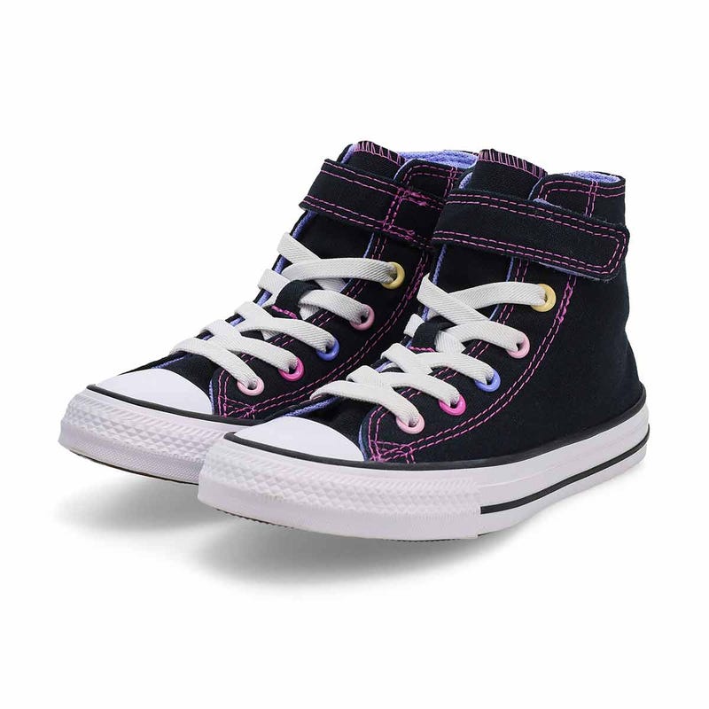 Kids' Chuck Taylor All Star Beads Sneaker - Black/White/Very Peri