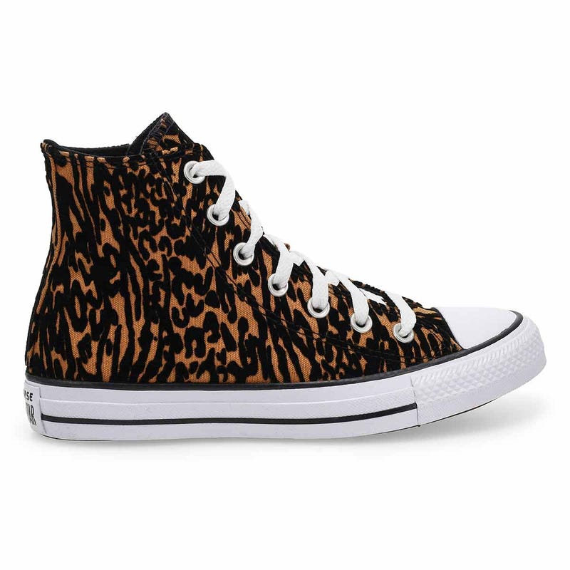 Women's  Chuck Taylor All Star Animal Print Hi Top Sneaker - Incensed/Black