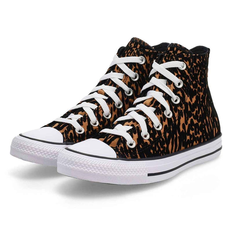 Women's  Chuck Taylor All Star Animal Print Hi Top Sneaker - Incensed/Black