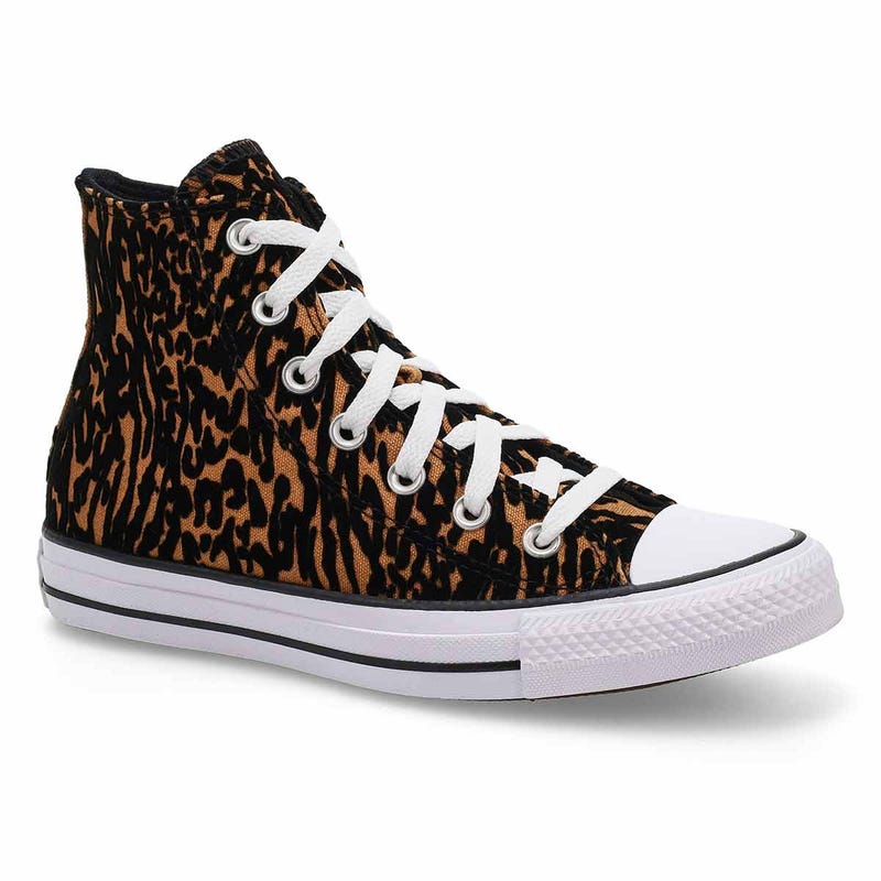 Women's  Chuck Taylor All Star Animal Print Hi Top Sneaker - Incensed/Black