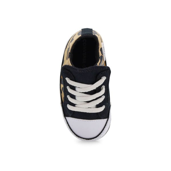 Infants' Chuck Taylor All Star Cribster Leopard Sneaker - Ivory/Black/White