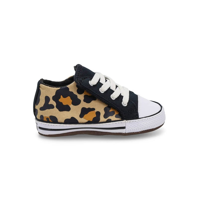 Infants' Chuck Taylor All Star Cribster Leopard Sneaker - Ivory/Black/White