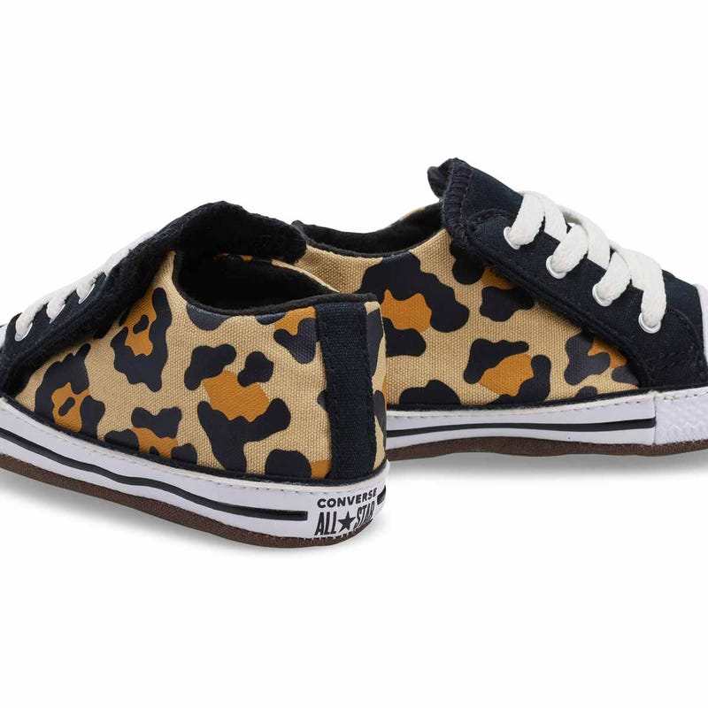 Infants' Chuck Taylor All Star Cribster Leopard Sneaker - Ivory/Black/White