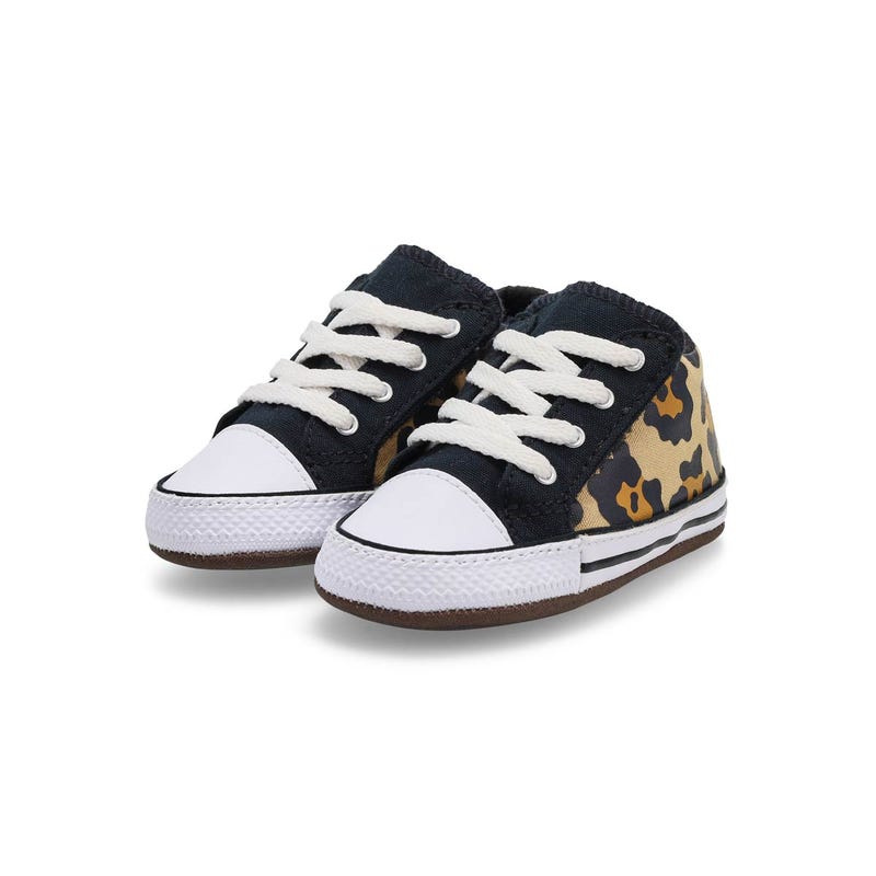 Infants' Chuck Taylor All Star Cribster Leopard Sneaker - Ivory/Black/White