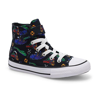 Kds Chuck Taylor All Star Classic 1V Hi Top Sneaker - Black/Multi