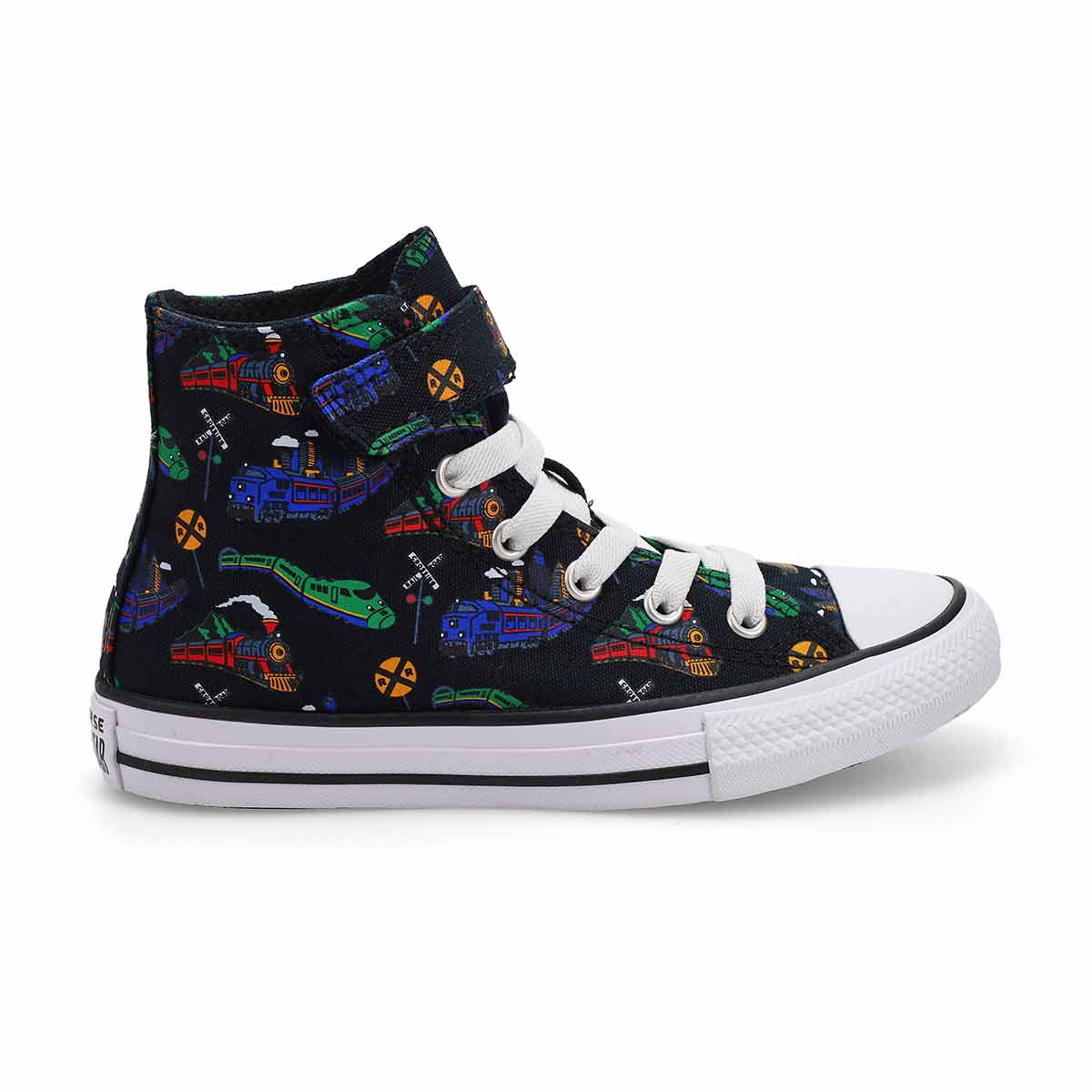 Baskets hautes CHUCK TAYLOR ALL STAR CLASSIC 1V HI TOP, noir/multi, enfants