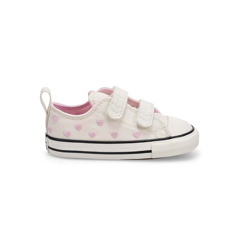 Baskets CHUCK TAYLOR ALL STAR, blanc vintage/rose/noir, bébés