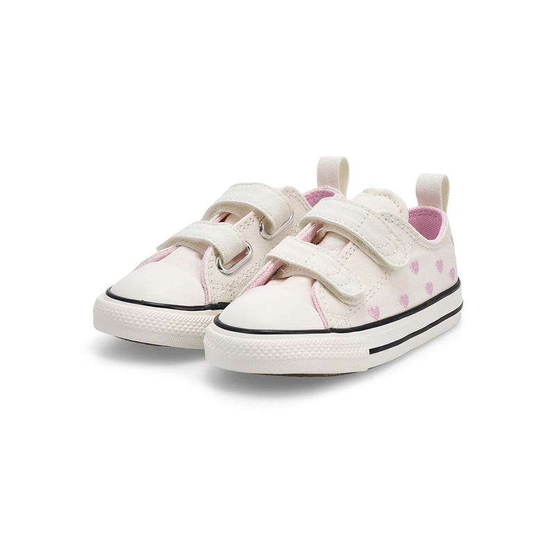 Baskets CHUCK TAYLOR ALL STAR, blanc vintage/rose/noir, bébés