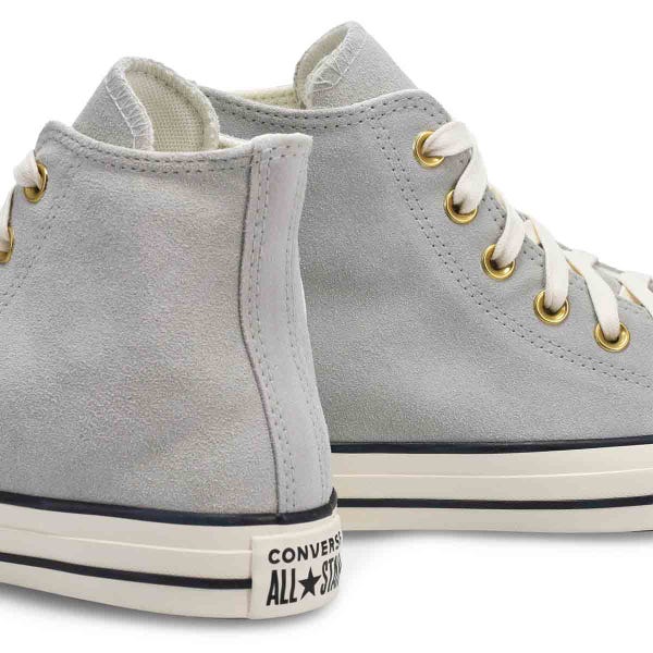 Women's Chuck Taylor All Star Suede Hi Top Sneaker -  Grey/Egret/Black
