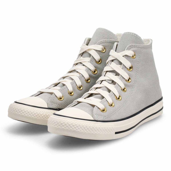 Women's Chuck Taylor All Star Suede Hi Top Sneaker -  Grey/Egret/Black