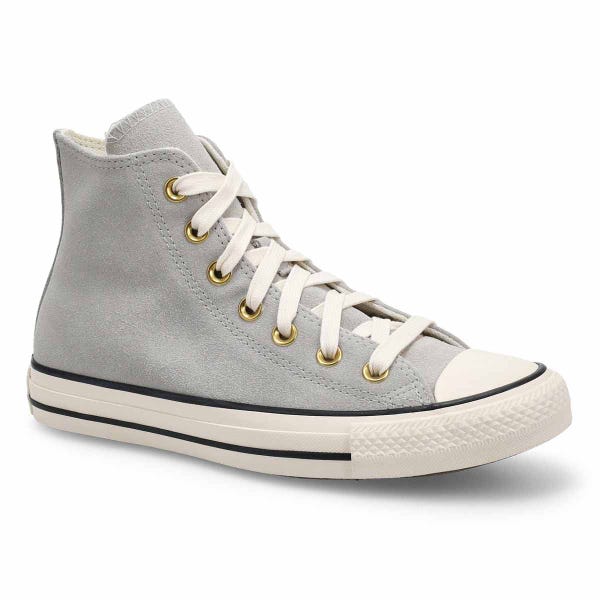 Women's Chuck Taylor All Star Suede Hi Top Sneaker -  Grey/Egret/Black