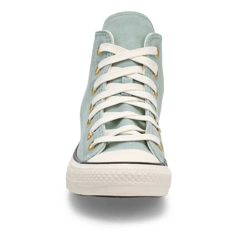 Women's Chuck Taylor All Star Suede Hi Top Sneaker -  Thyme Again/Egret/Black