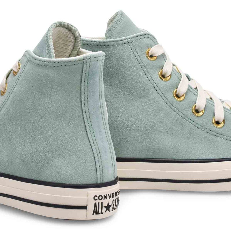 Women's Chuck Taylor All Star Suede Hi Top Sneaker -  Thyme Again/Egret/Black