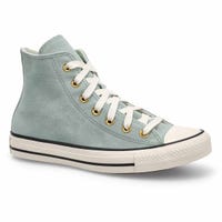 Women's Chuck Taylor All Star Suede Hi Top Sneaker -  Thyme Again/Egret/Black