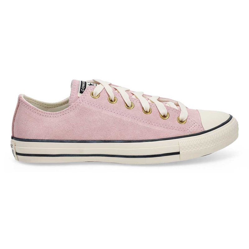 Women's Chuck Taylor All Star Suede Sneaker - New Found Bloom/Gold/Egret