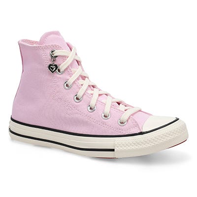 Baskets hautes CHUCK TAYLOR ALL STAR, rose/blanc vintage/noir, femmes