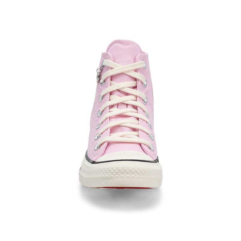 Baskets hautes CHUCK TAYLOR ALL STAR, rose/blanc vintage/noir, femmes