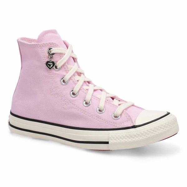 Baskets hautes CHUCK TAYLOR ALL STAR, rose/blanc vintage/noir, femmes