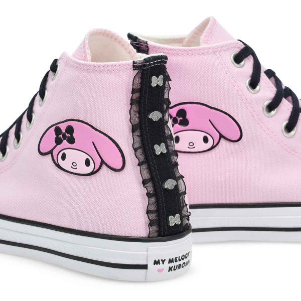Women's  Chuck Taylor All Star My Melody Hi Top Sneaker - Pink/Black/Brown